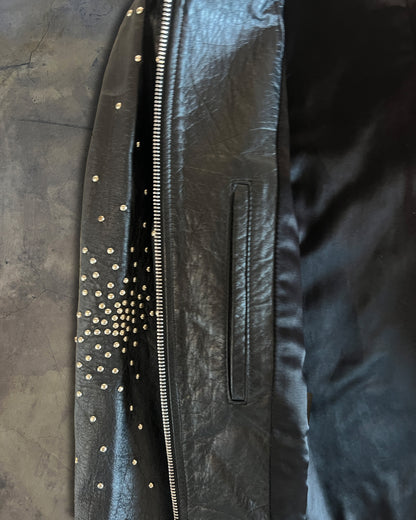 SAINT LAURENT FW2016 RIVET FIREWORKS LEATHER JACKET