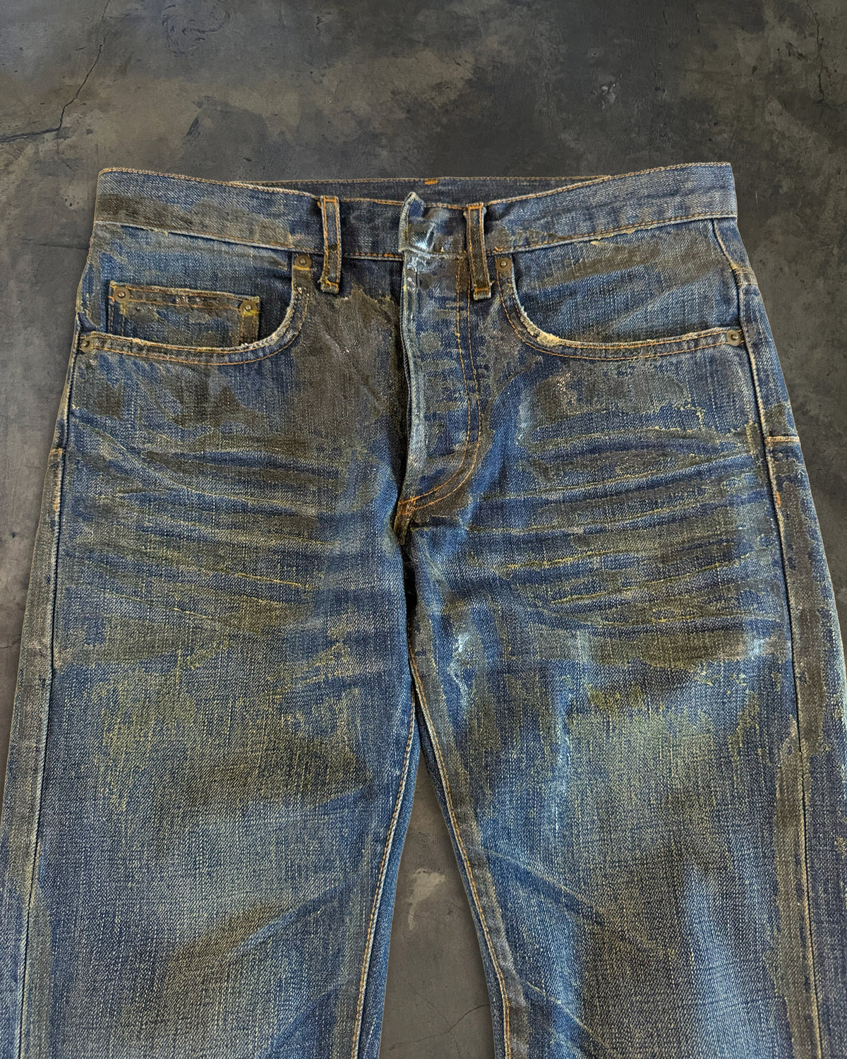 DIOR HOMME AW2006 LUSTER WAXED DENIM