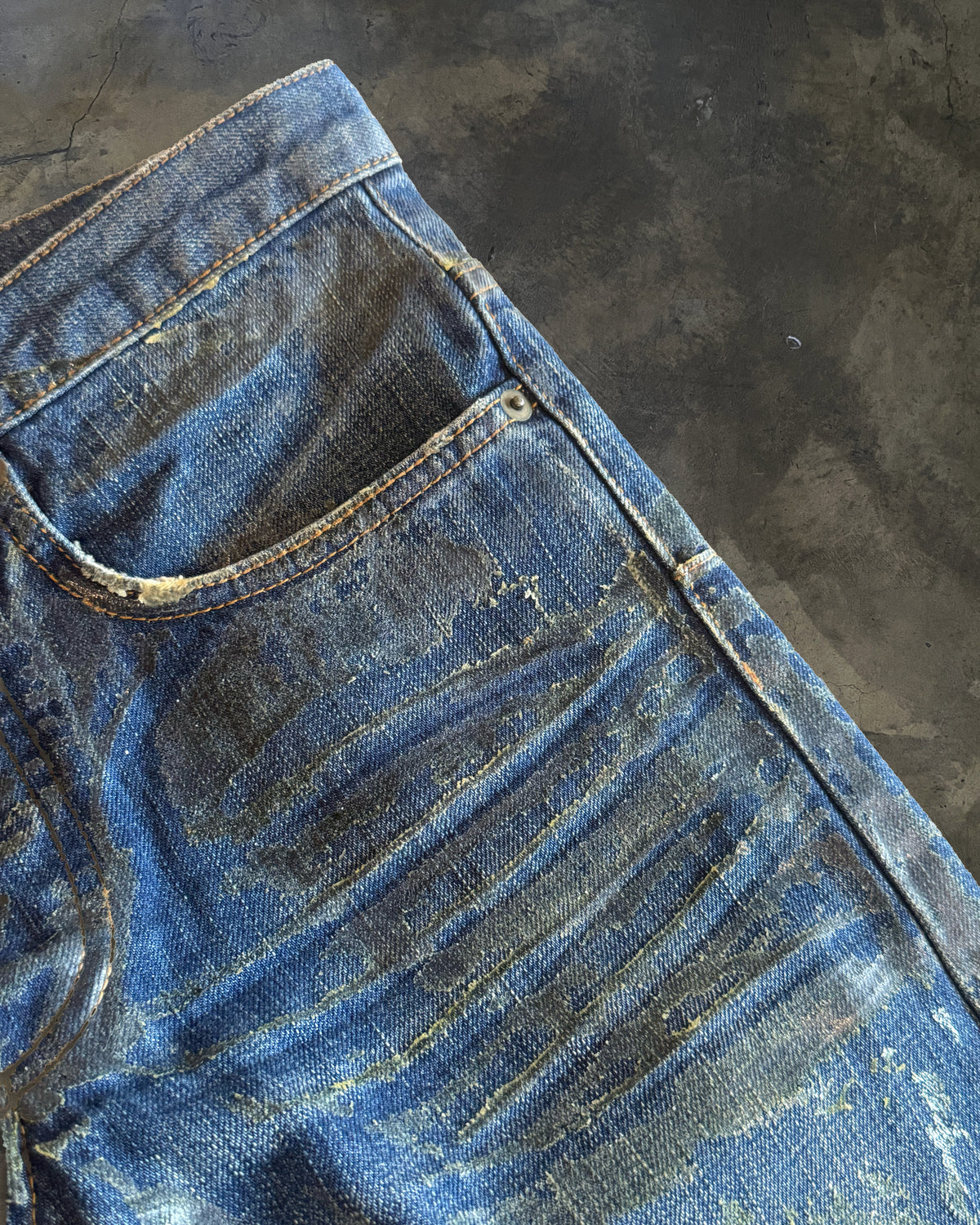 DIOR HOMME AW2006 LUSTER WAXED DENIM