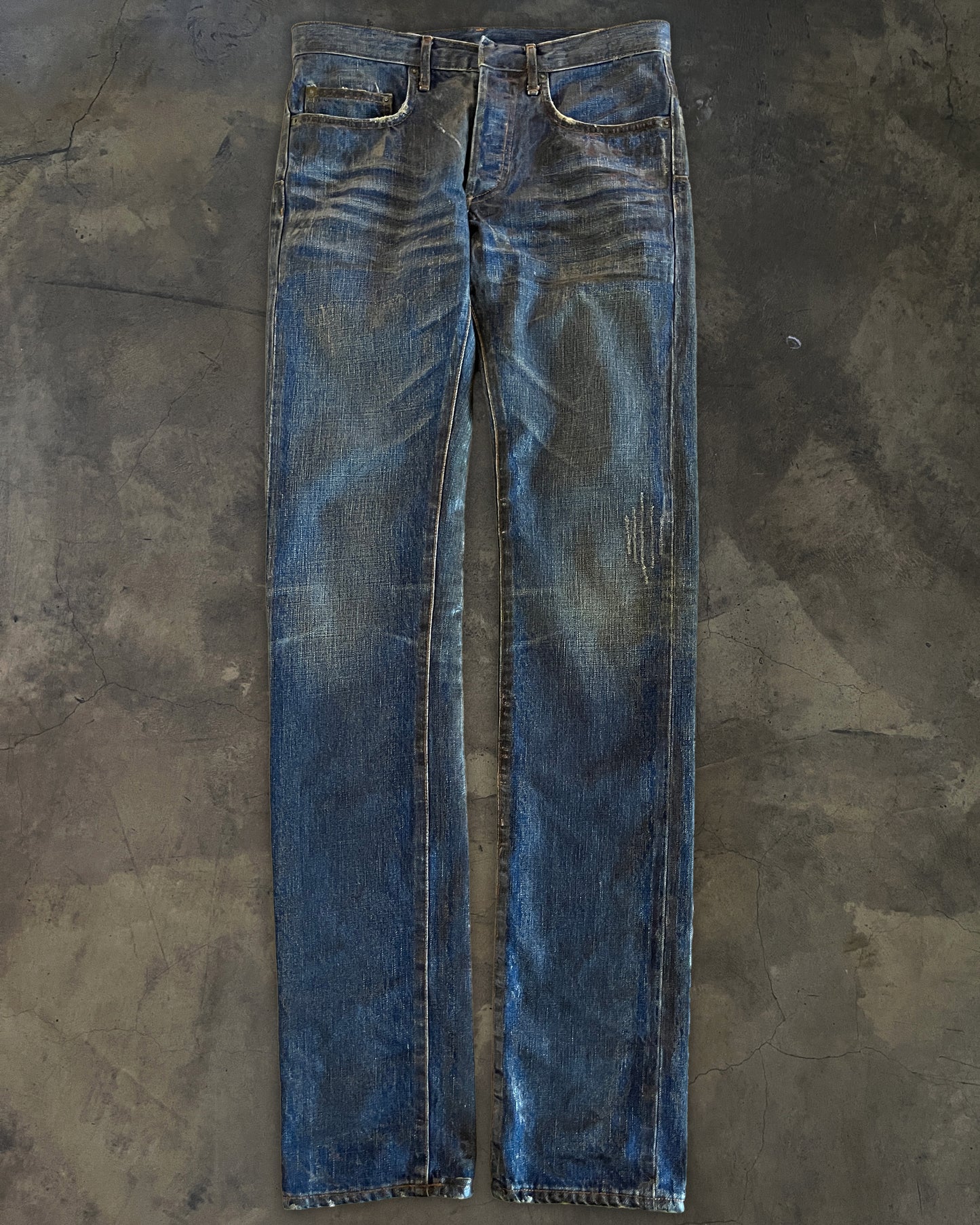 DIOR HOMME AW2006 LUSTER WAXED DENIM