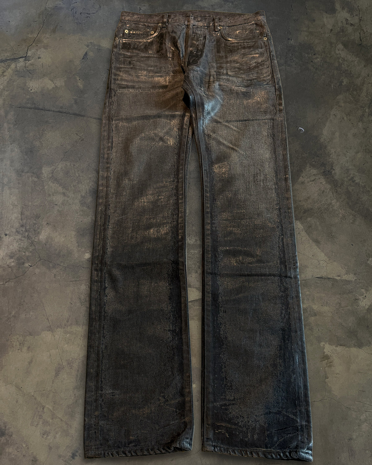 DIOR HOMME AW2008 "LUMIERE DU NORD" LUSTER WAXED DENIM