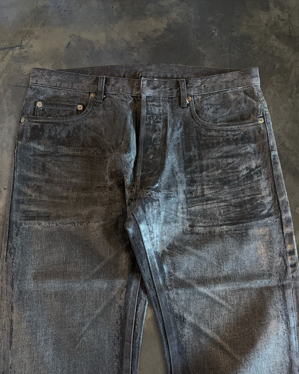 DIOR HOMME AW2008 "LUMIERE DU NORD" LUSTER WAXED DENIM