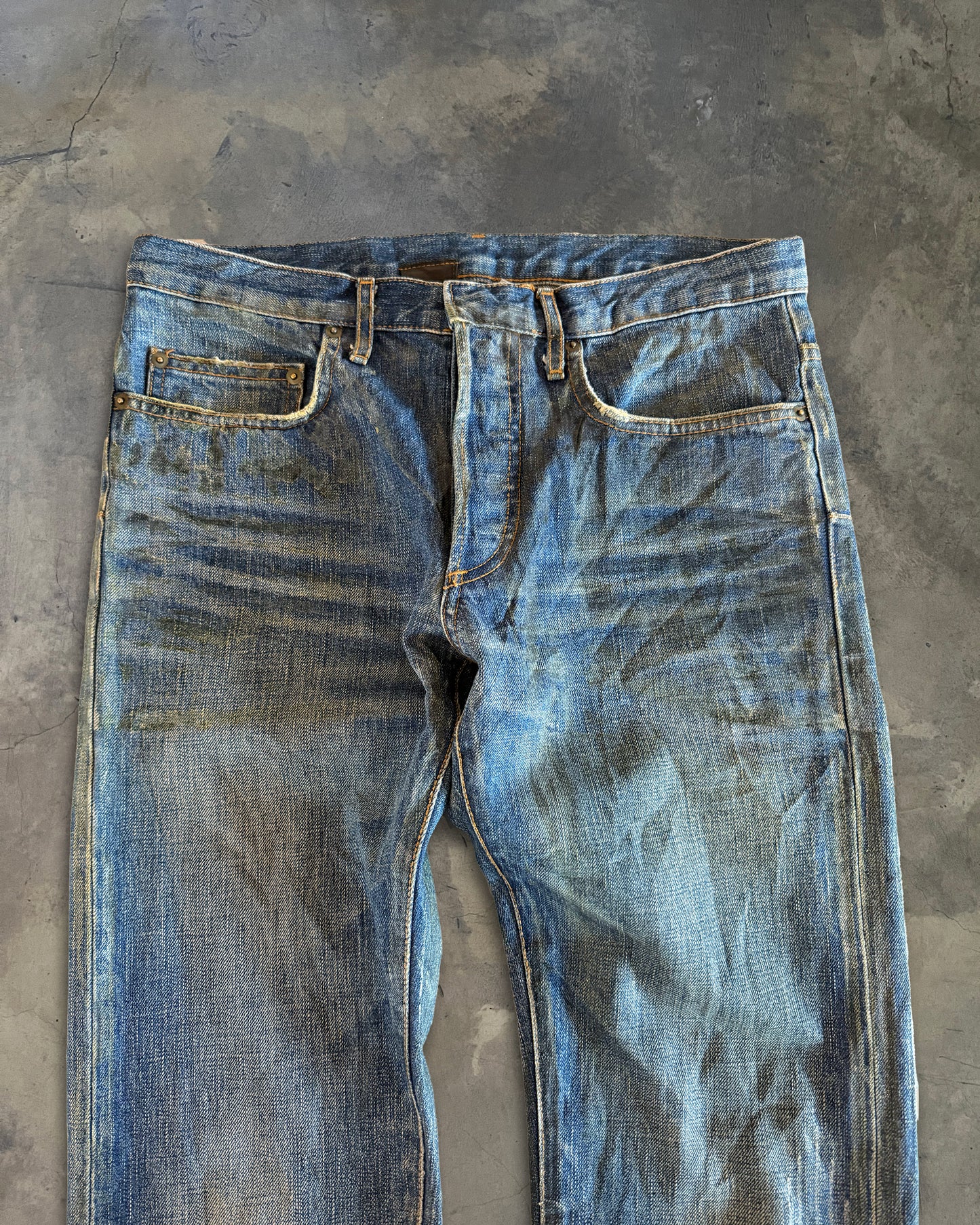 DIOR HOMME AW2006 "THESE GREY DAYS" LUSTER WAXED DENIM
