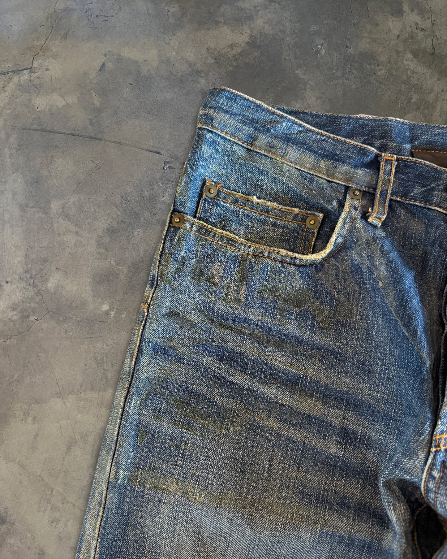 DIOR HOMME AW2006 "THESE GREY DAYS" LUSTER WAXED DENIM