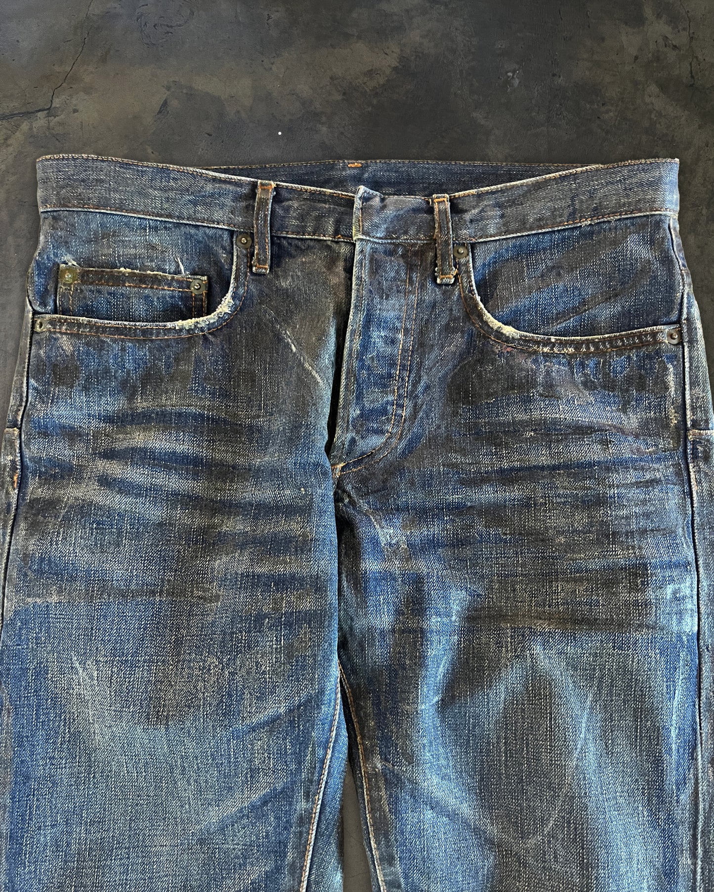 DIOR HOMME AW2006 LUSTER WAXED DENIM