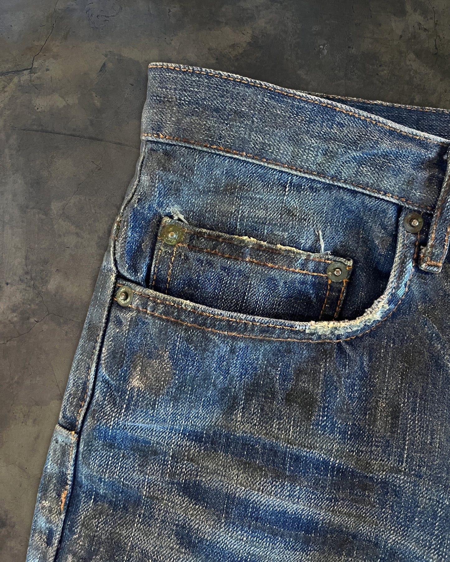 DIOR HOMME AW2006 LUSTER WAXED DENIM