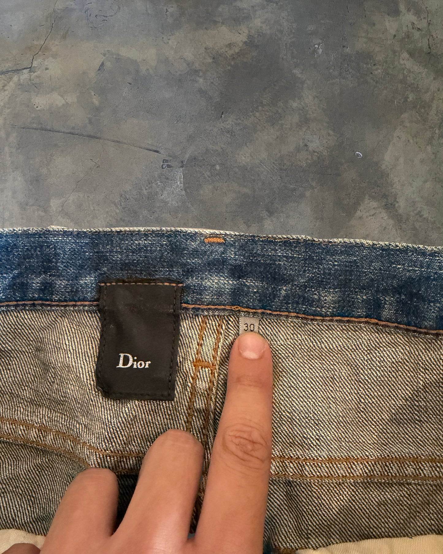 DIOR HOMME AW2006 "THESE GREY DAYS" LUSTER WAXED DENIM