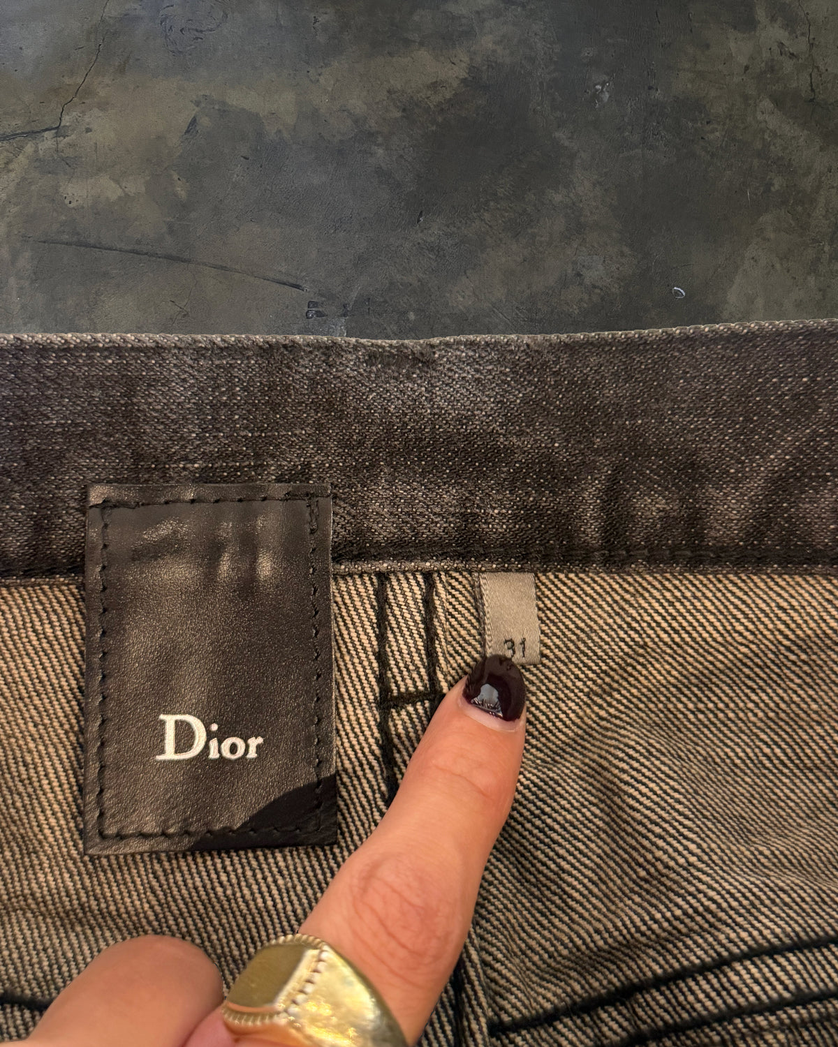 DIOR HOMME AW2007 "NAVIGATE" LUSTER WAXED DENIM