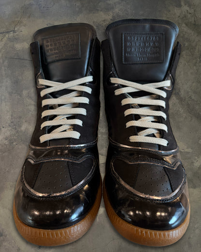 MAISON MARTIN MARGIELA SS2012 PATENT LEATHER HIGH TOPS