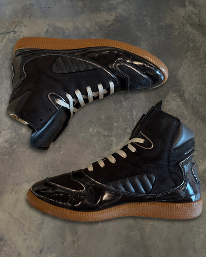 MAISON MARTIN MARGIELA SS2012 PATENT LEATHER HIGH TOPS