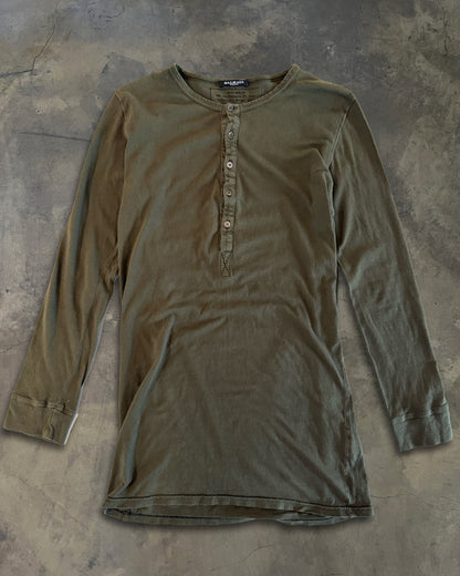 BALMAIN AW2011 OLIVE HENLEY LONG SLEEVE