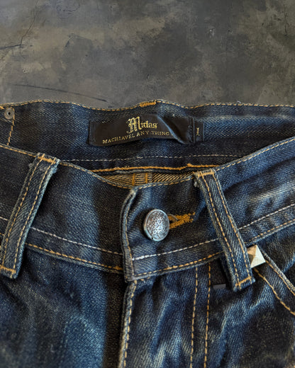 MIDAS BOOTCUT GLITTER DISTRESSED JEANS