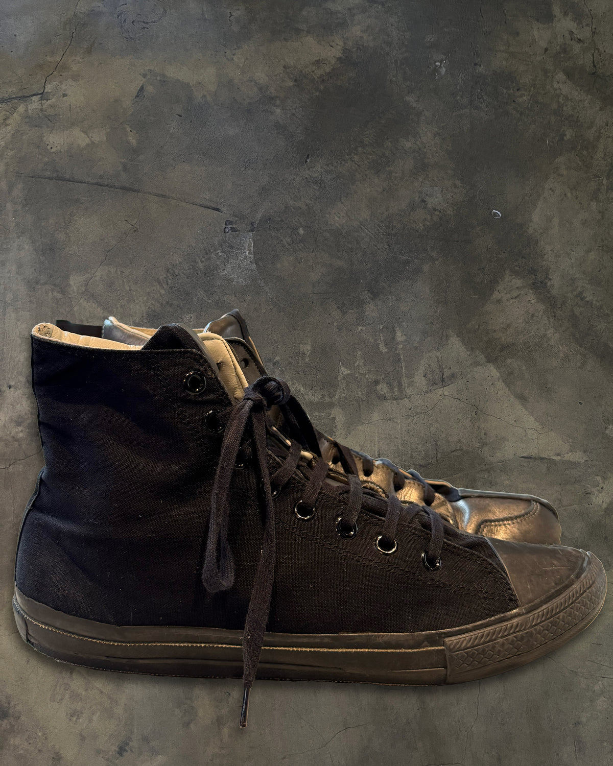 MAISON MIHARA YASUHIRO TWO TONE HIGH TOPS