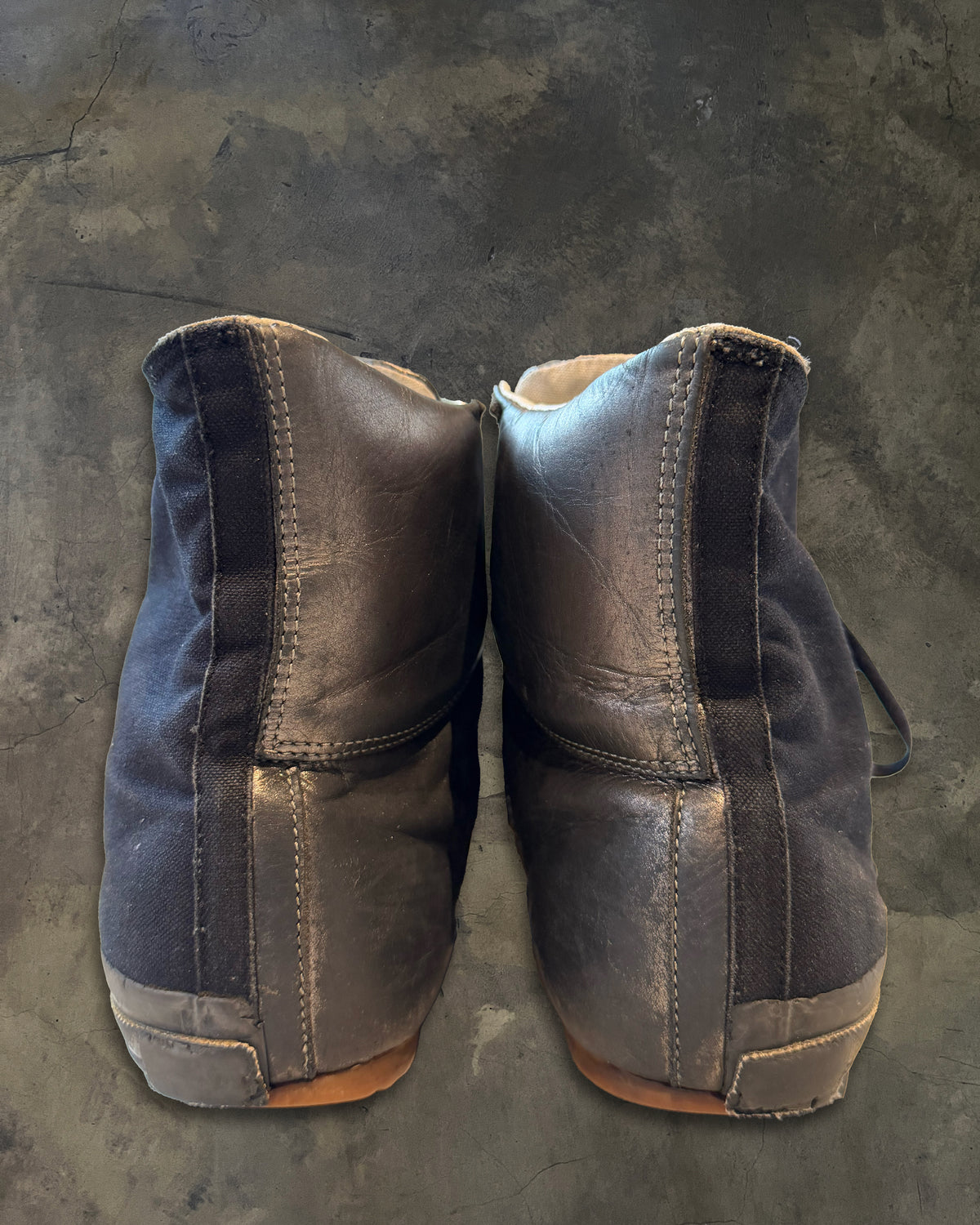 MAISON MIHARA YASUHIRO TWO TONE HIGH TOPS