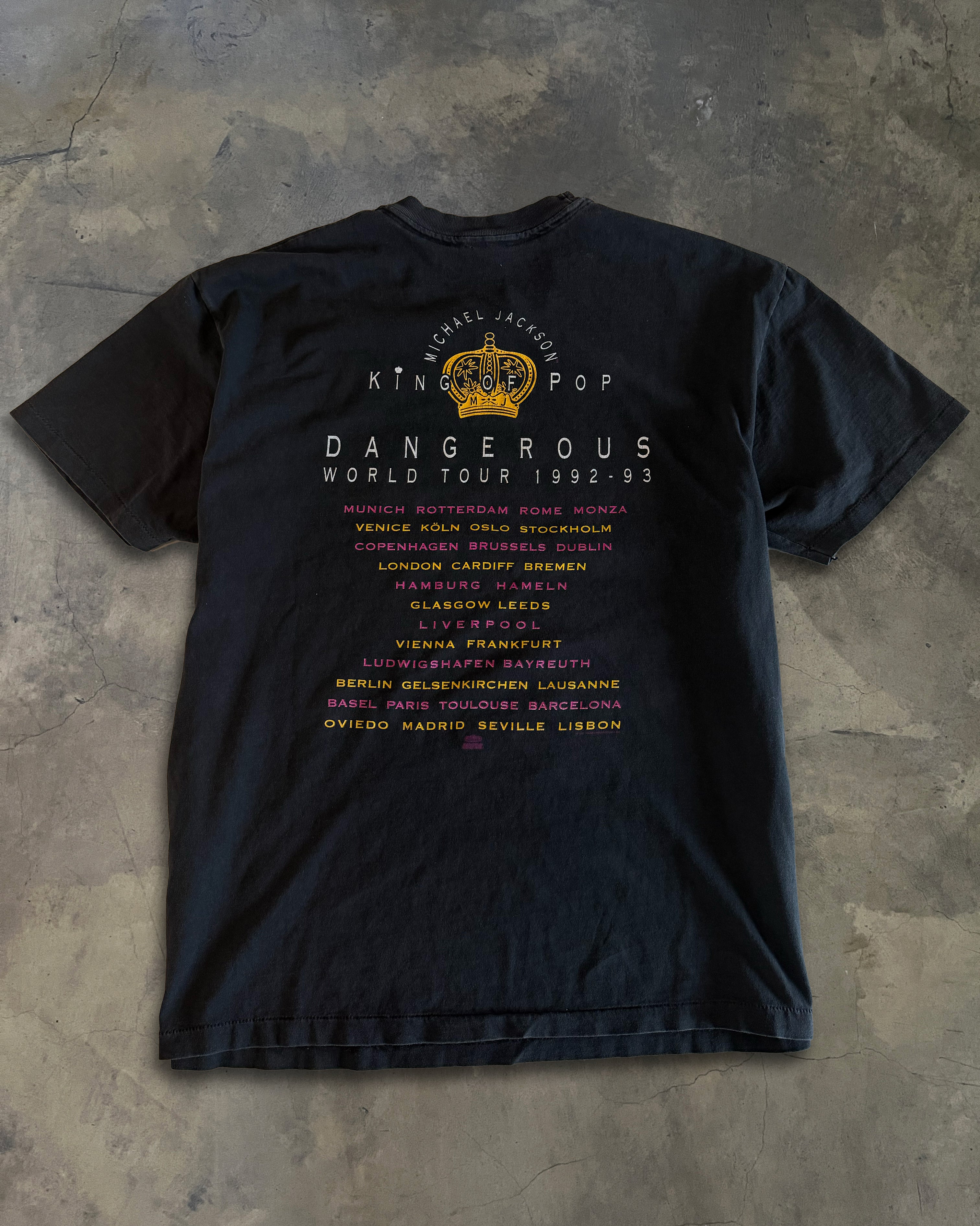 1992 MICHAEL JACKSON DANGEROUS TOUR TEE – glam archive
