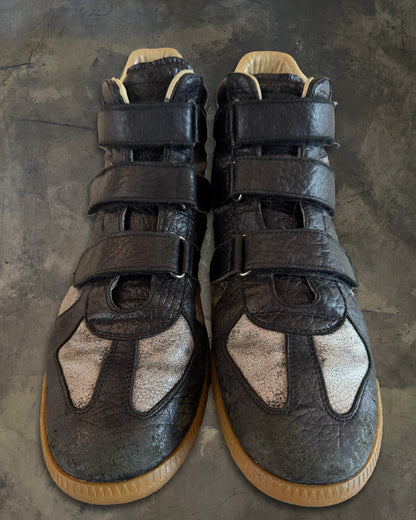 MAISON MARTIN MARGIELA METALLIC CRACKLE HIGH TOPS