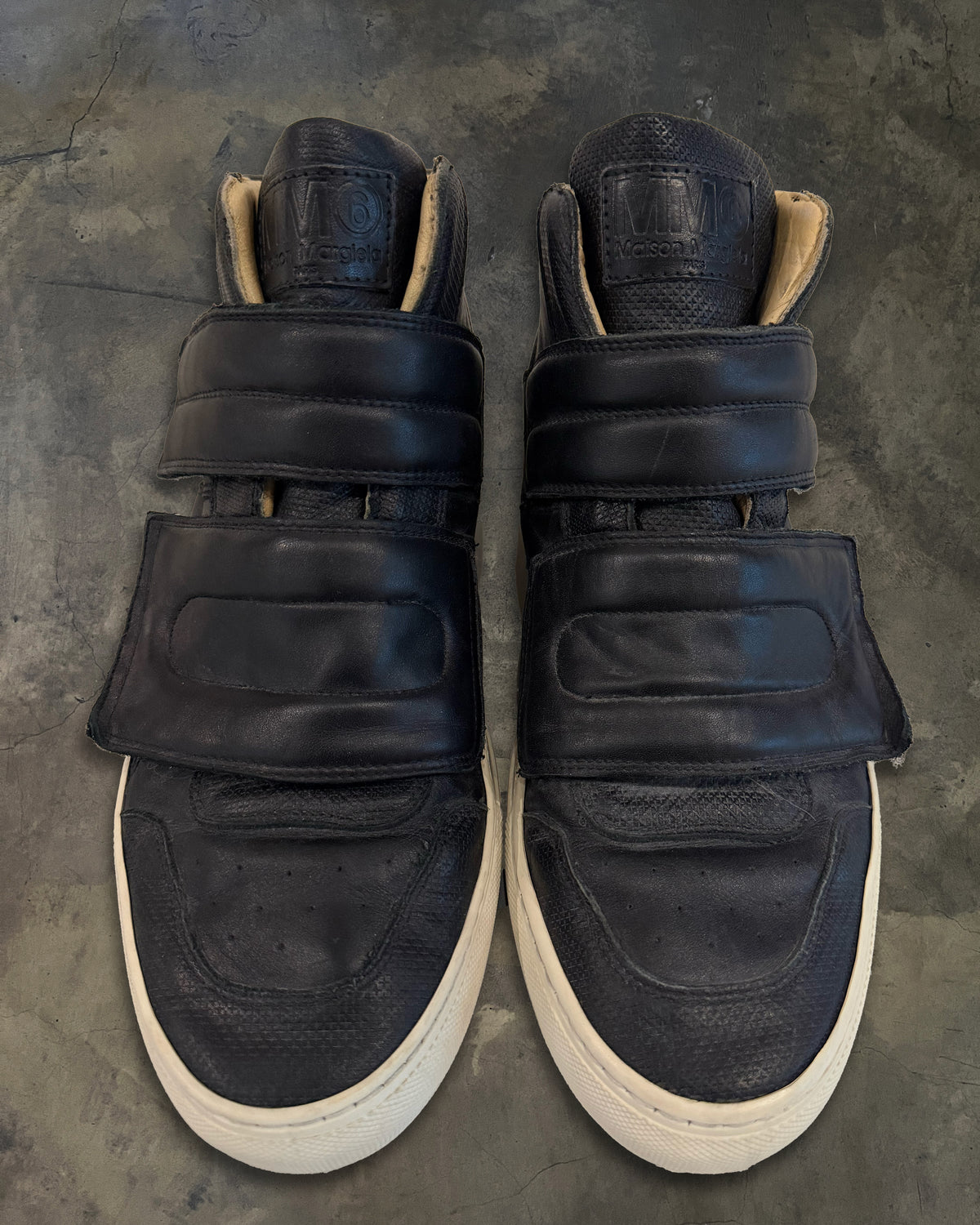 MM6 MAISON MARGIELA DOUBLE STRAP MID TOP SNEAKERS