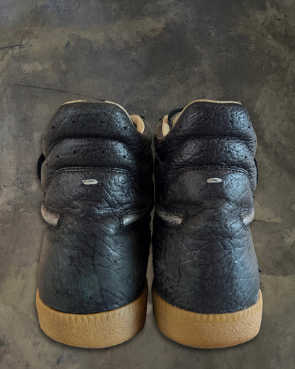MAISON MARTIN MARGIELA METALLIC CRACKLE HIGH TOPS