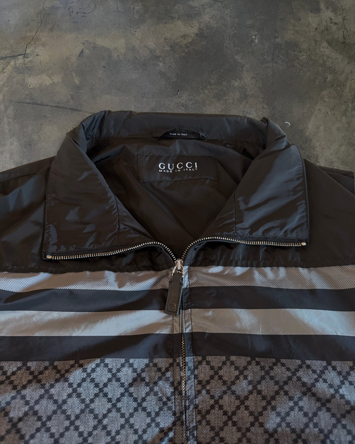 GUCCI SS2011 DIAMANTE MONOGRAM NYLON LIGHT JACKET