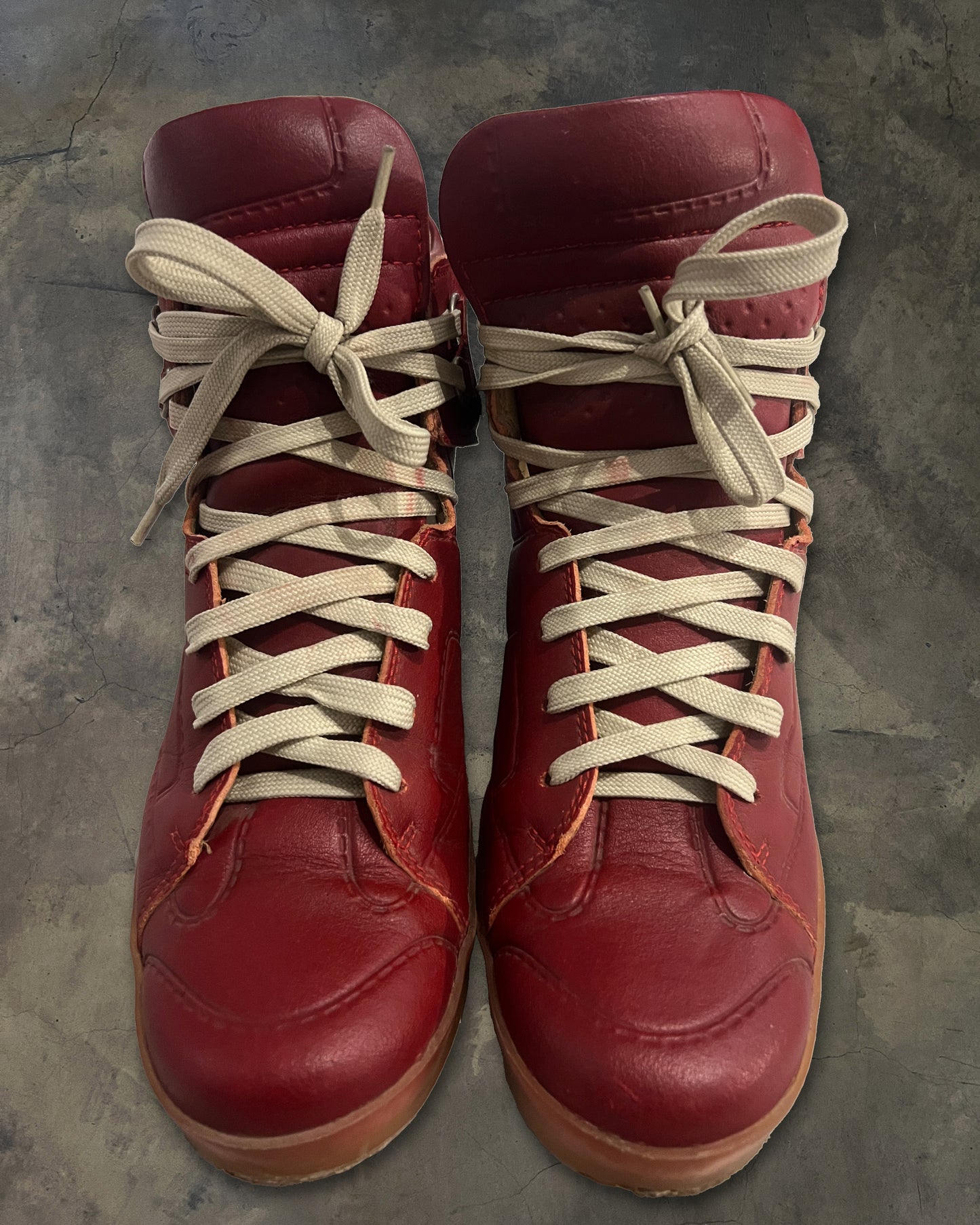 MAISON MARGIELA X H&M TROMPE L'OEIL HIGH TOP SNEAKERS