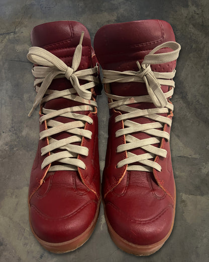 MAISON MARGIELA X H&M TROMPE L'OEIL HIGH TOP SNEAKERS