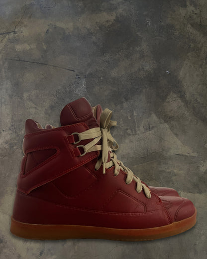 MAISON MARGIELA X H&M TROMPE L'OEIL HIGH TOP SNEAKERS