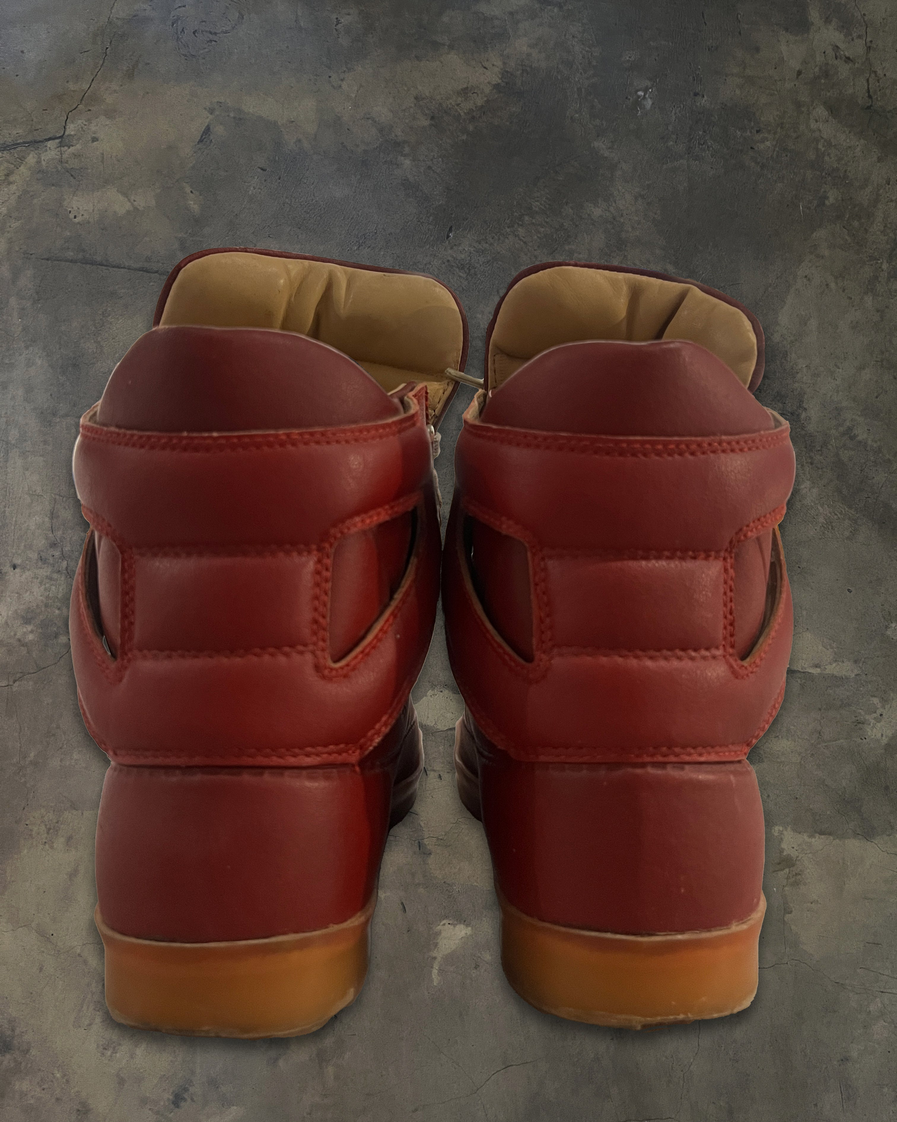 MAISON MARGIELA X H&M TROMPE L'OEIL HIGH TOP SNEAKERS – glam archive