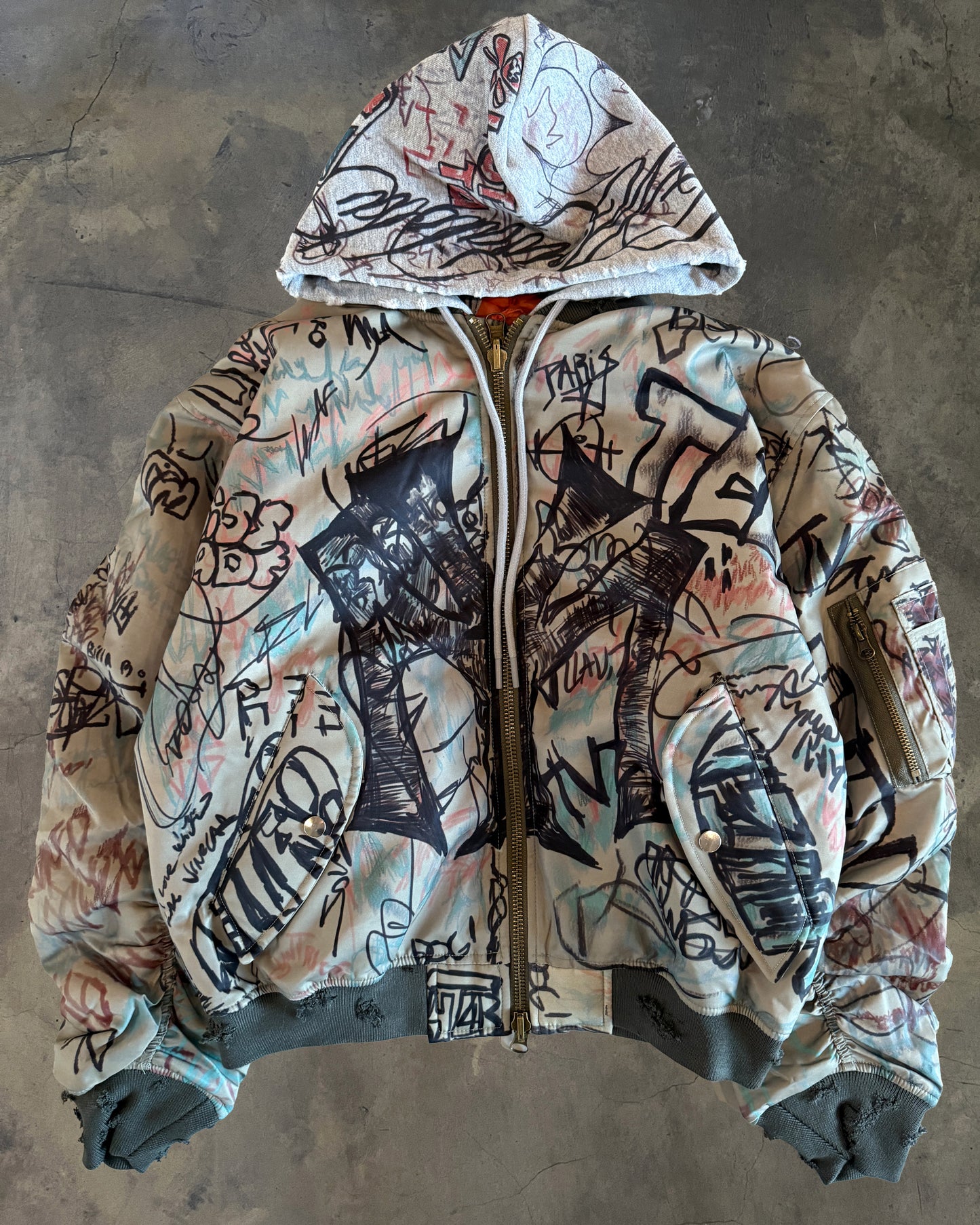 MOWALOLA GRAFFITI REVERSIBLE BOMBER S