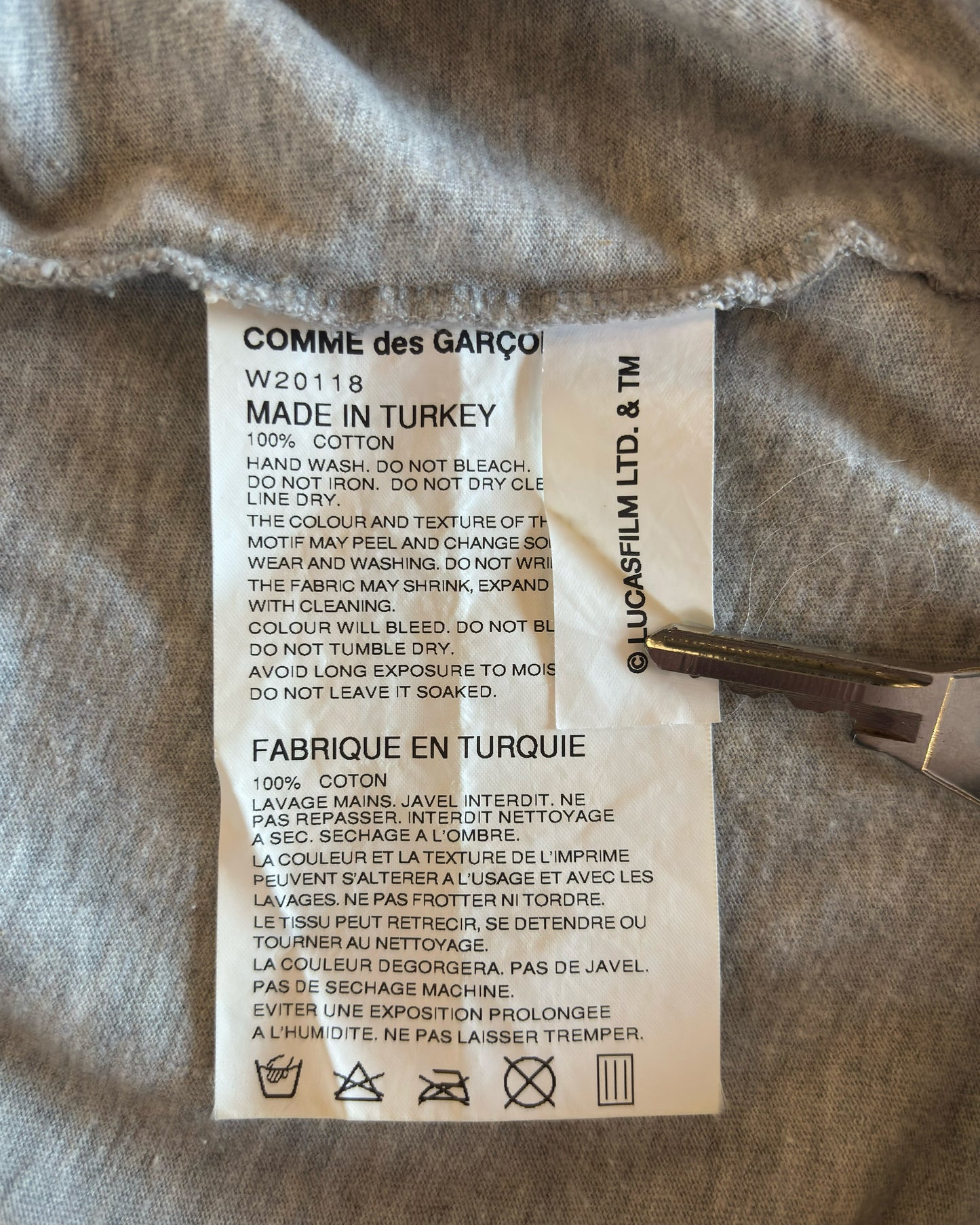 COMME DES GARCONS X STAR WARS YODA TEE