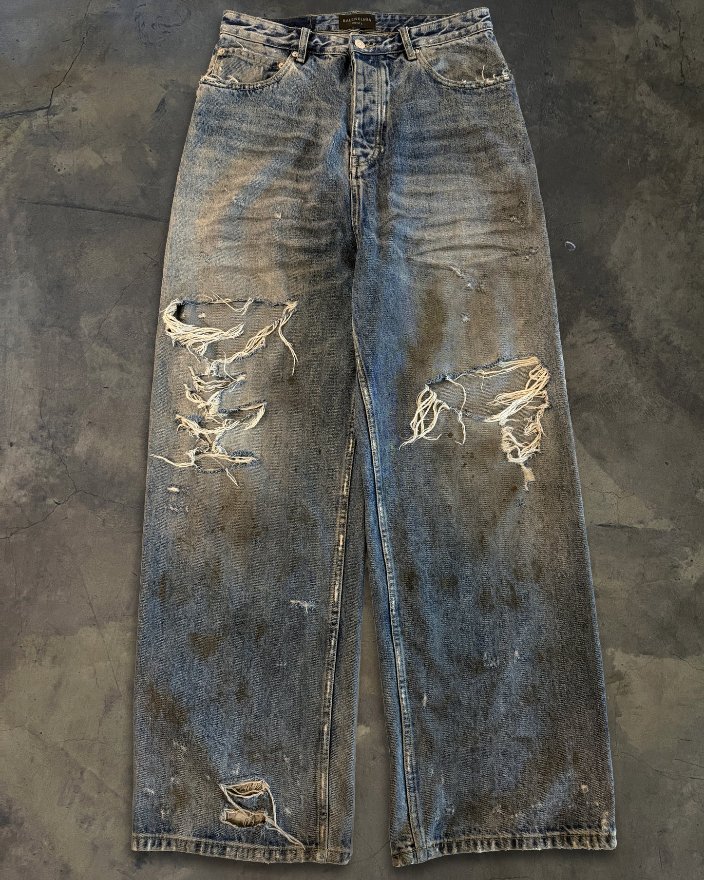 BALENCIAGA SS2022 MUD SHOW SKATER JEANS