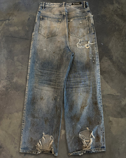 BALENCIAGA SS2022 MUD SHOW SKATER JEANS
