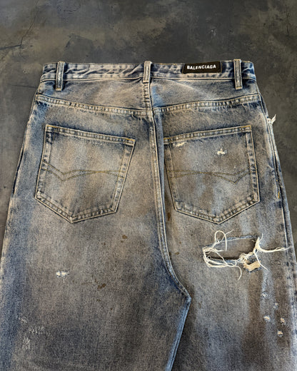 BALENCIAGA SS2022 MUD SHOW SKATER JEANS