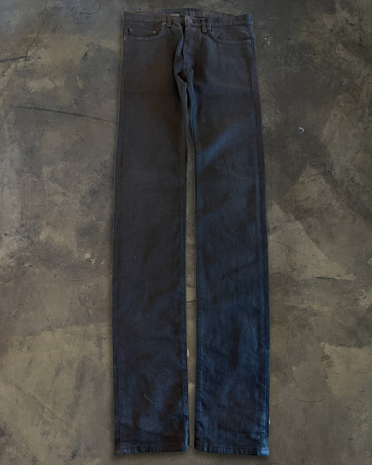 DIOR HOMME AW2008 WAXED NIGHTFALL DENIM