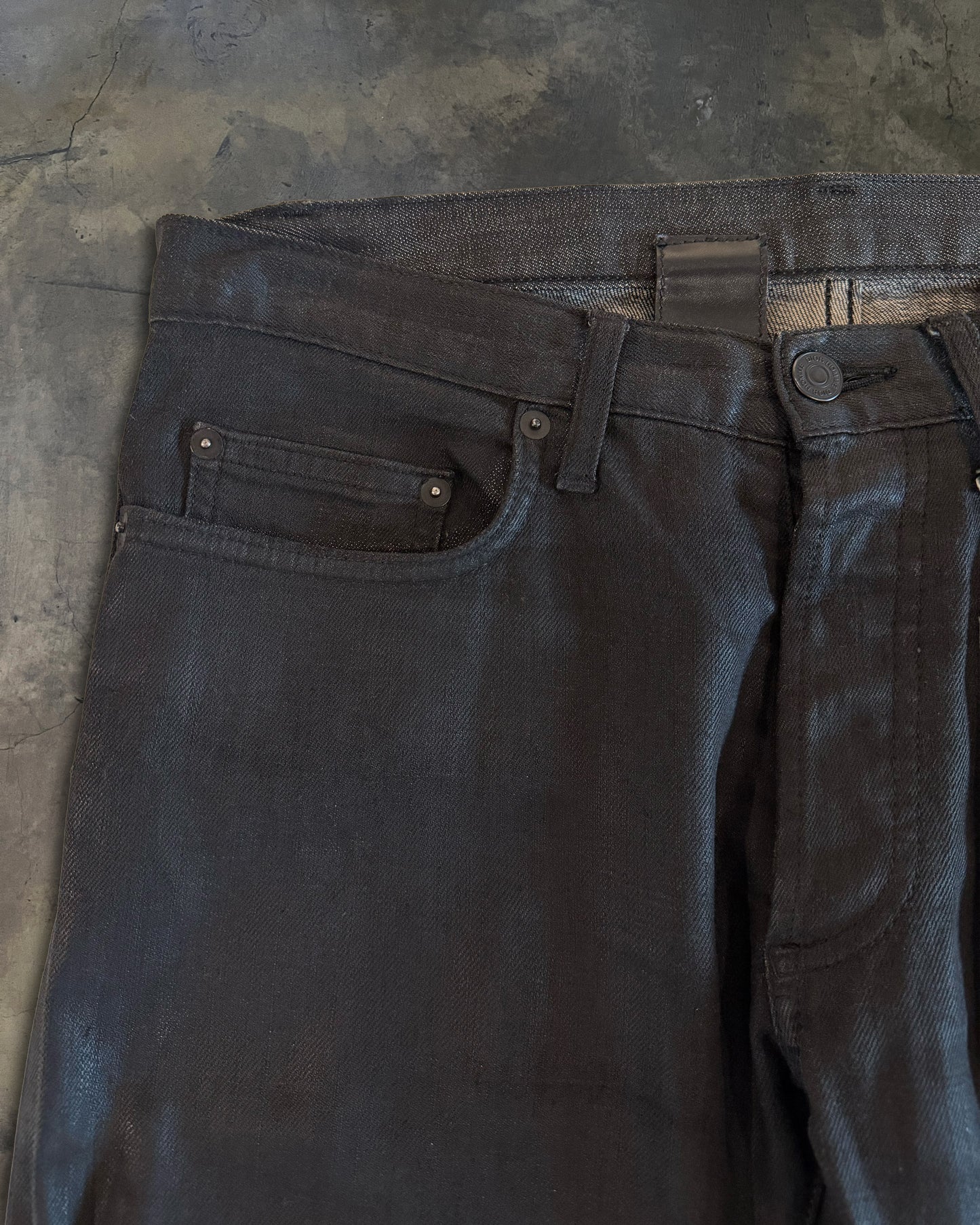 DIOR HOMME AW2008 NIGHTFALL WAXED DENIM