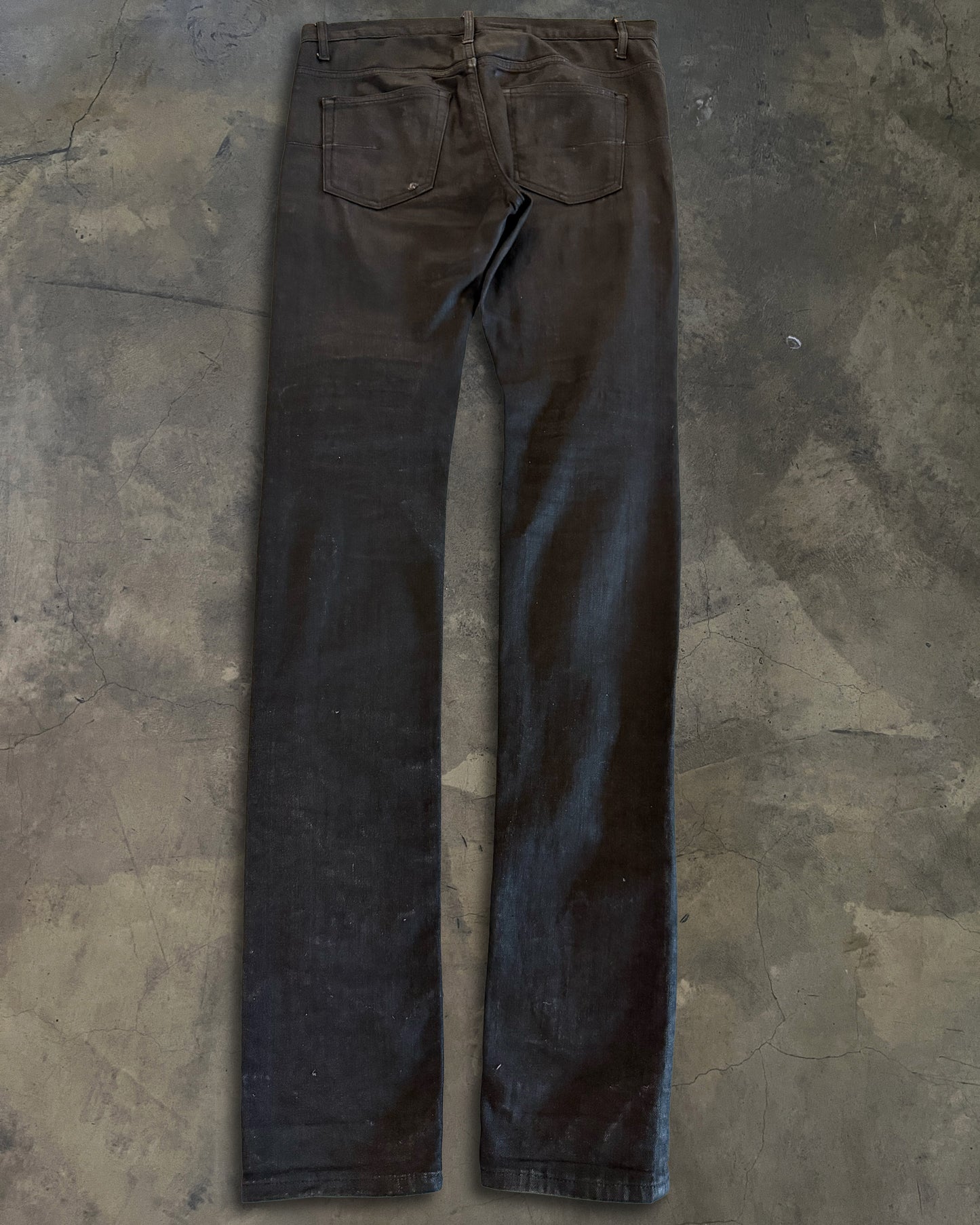 DIOR HOMME AW2008 NIGHTFALL WAXED DENIM