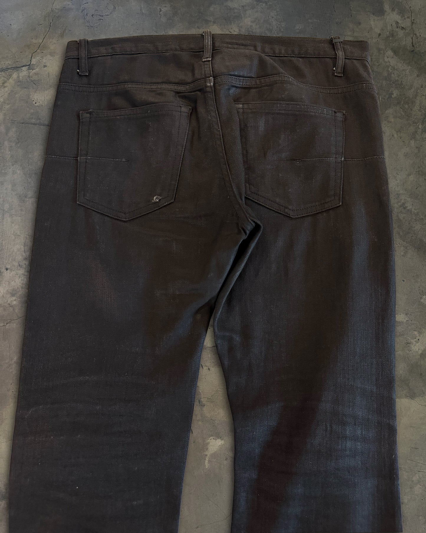 DIOR HOMME AW2008 NIGHTFALL WAXED DENIM