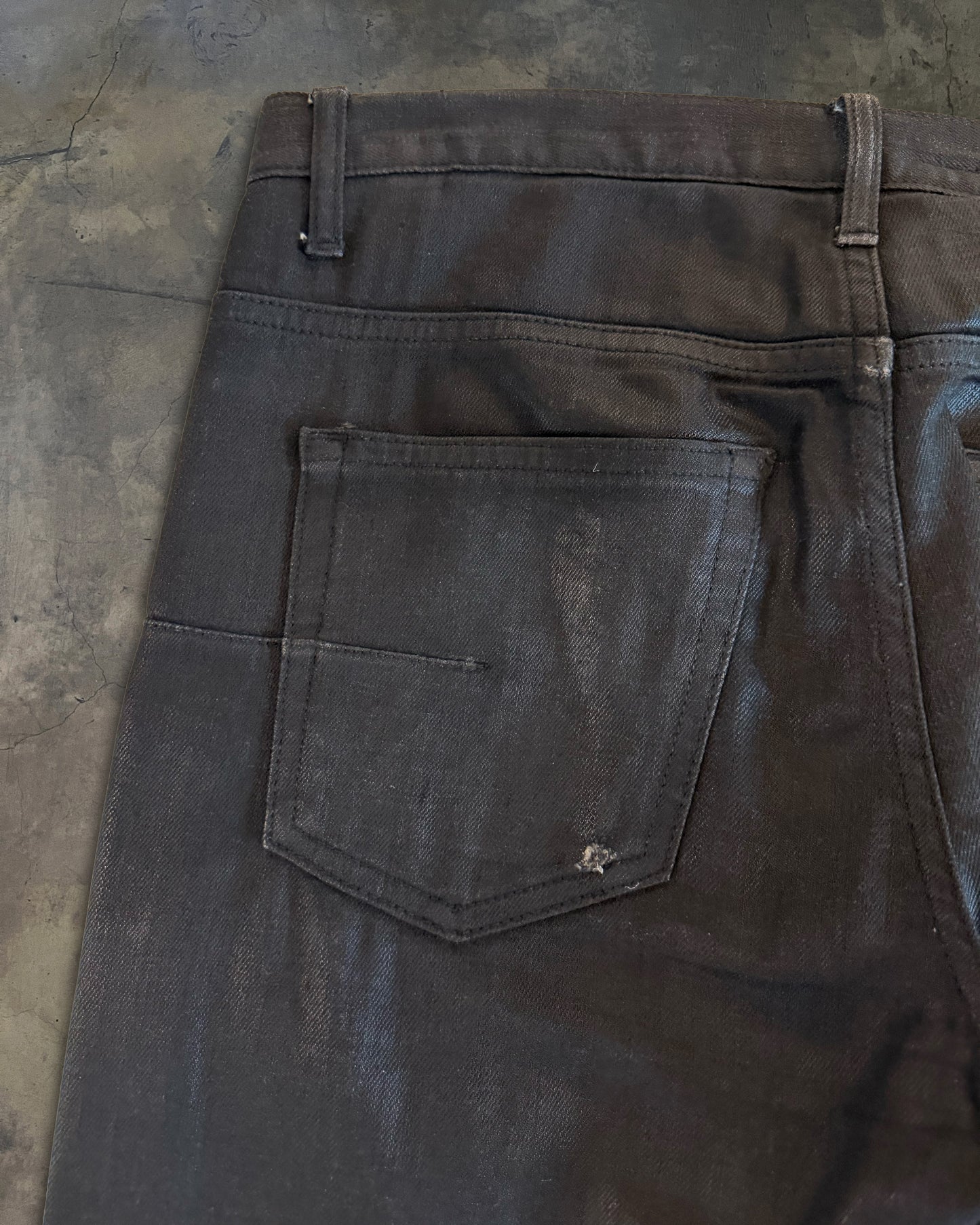 DIOR HOMME AW2008 NIGHTFALL WAXED DENIM