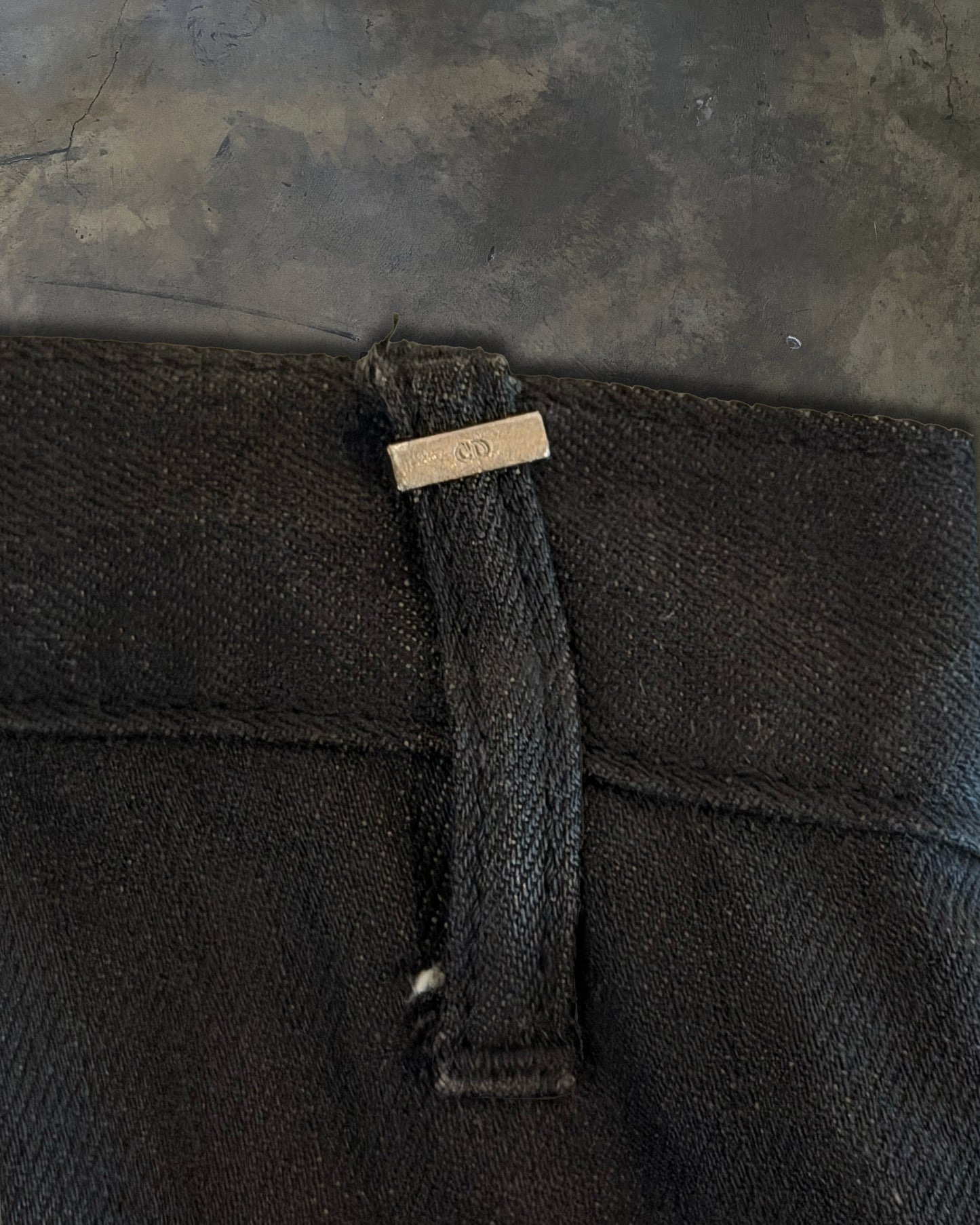 DIOR HOMME AW2008 NIGHTFALL WAXED DENIM