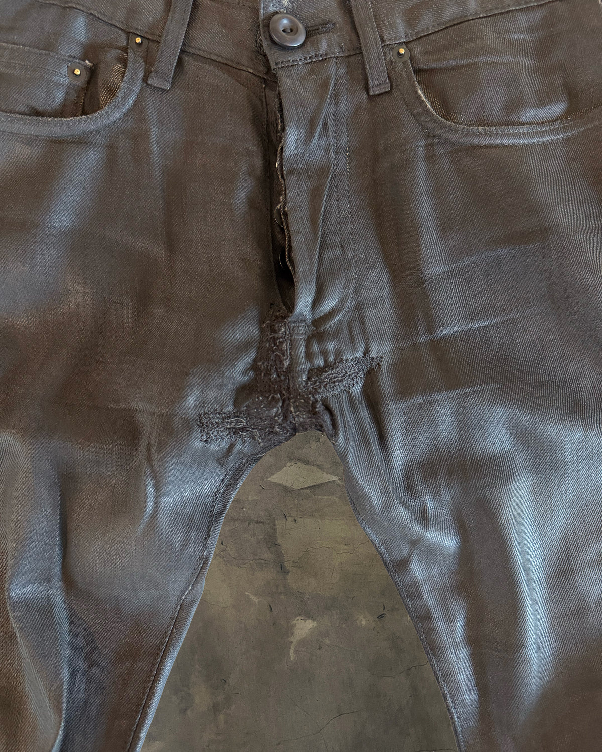 DIOR HOMME AW2008 "NIGHTFALL" WAXED DENIM
