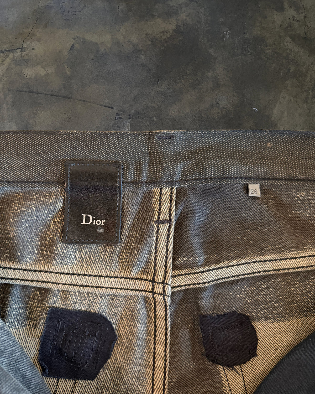DIOR HOMME AW2008 "NIGHTFALL" WAXED DENIM