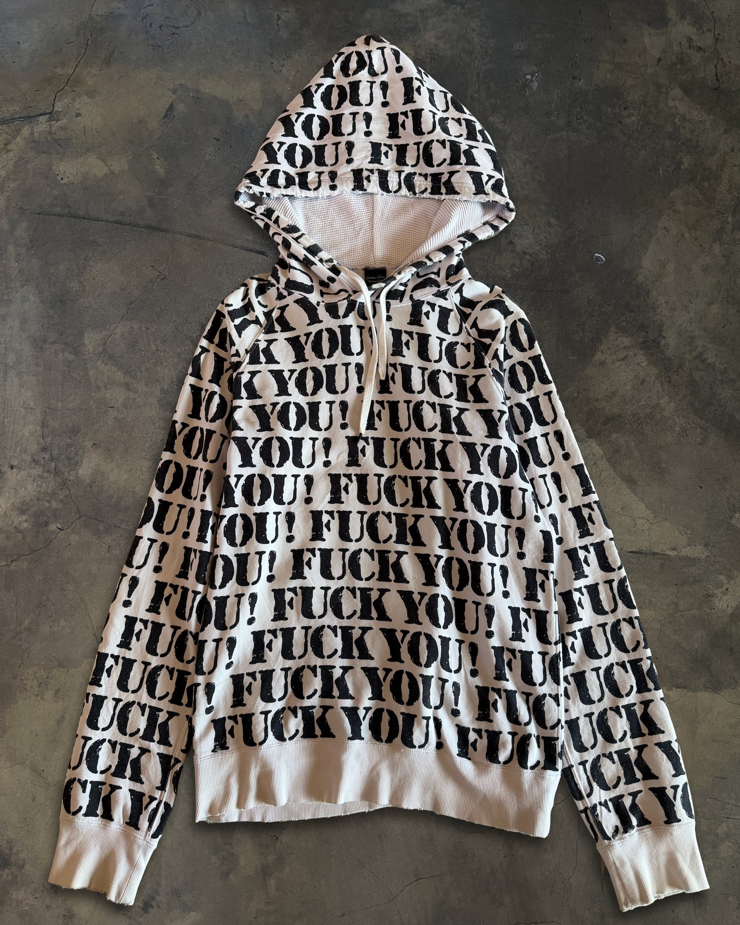 NUMBER (N)INE SS2006 FUCK YOU RAGLAN HOODIE