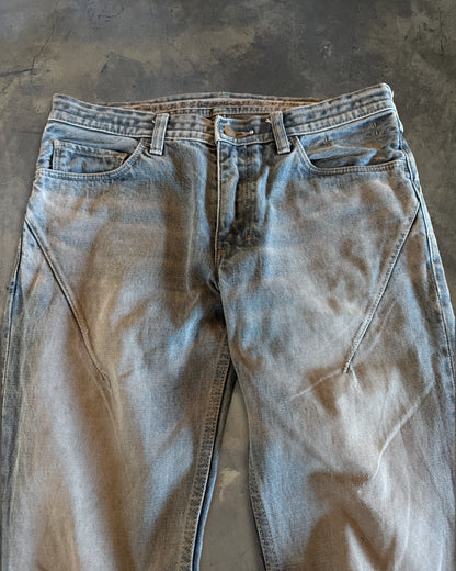 NUMBER NINE SS2007 " ABOUT A BOY" MUDWASH DISTRESSED PAIN DENIM