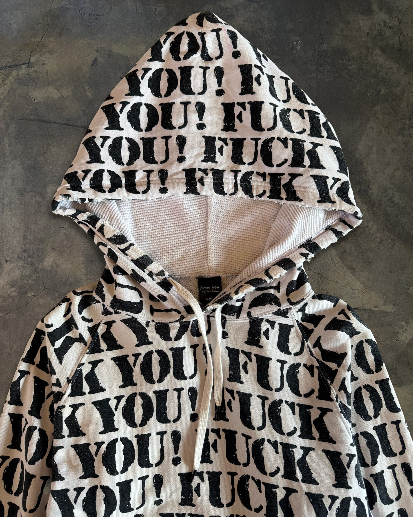 NUMBER (N)INE SS2006 FUCK YOU RAGLAN HOODIE