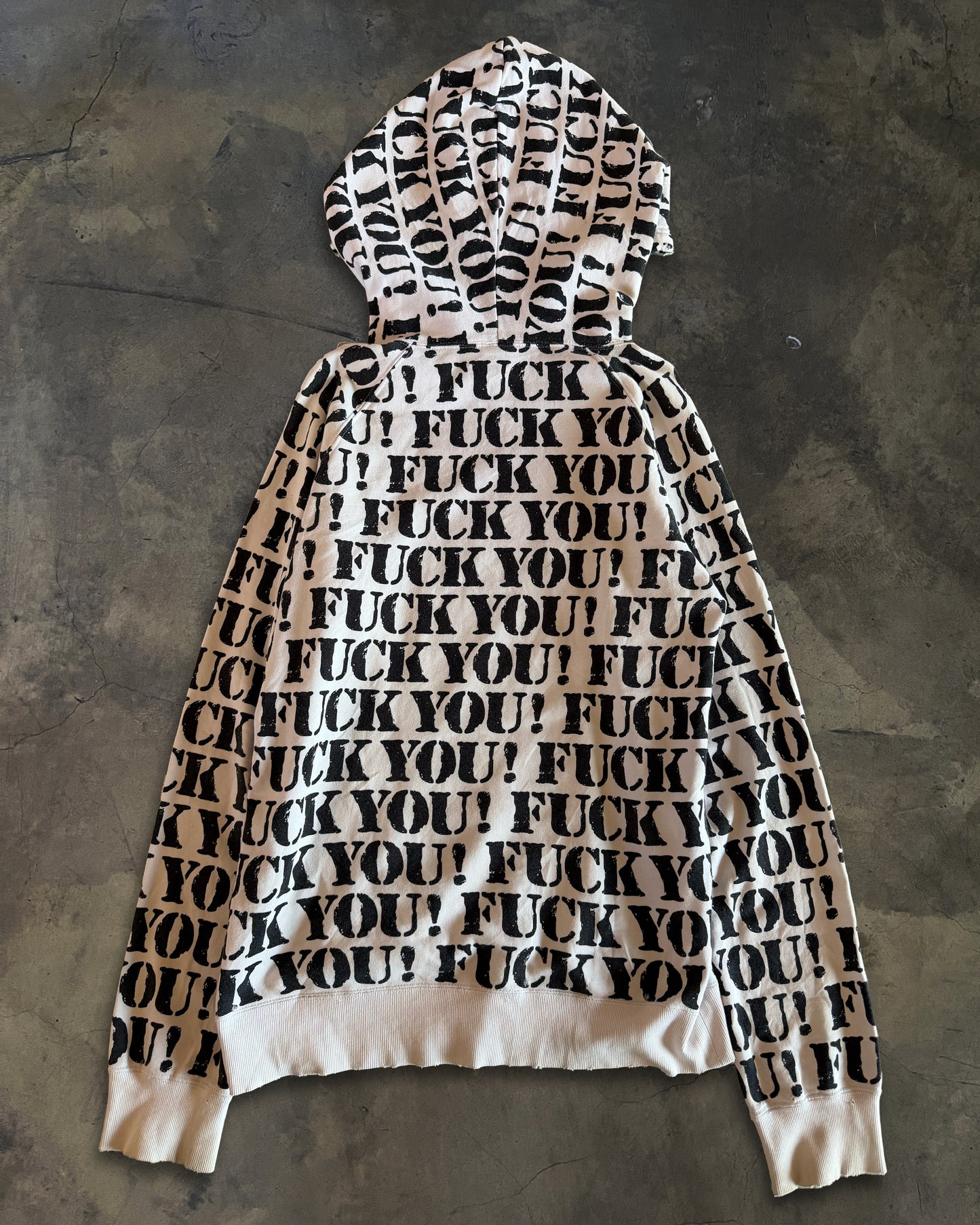 NUMBER (N)INE SS2006 FUCK YOU RAGLAN HOODIE
