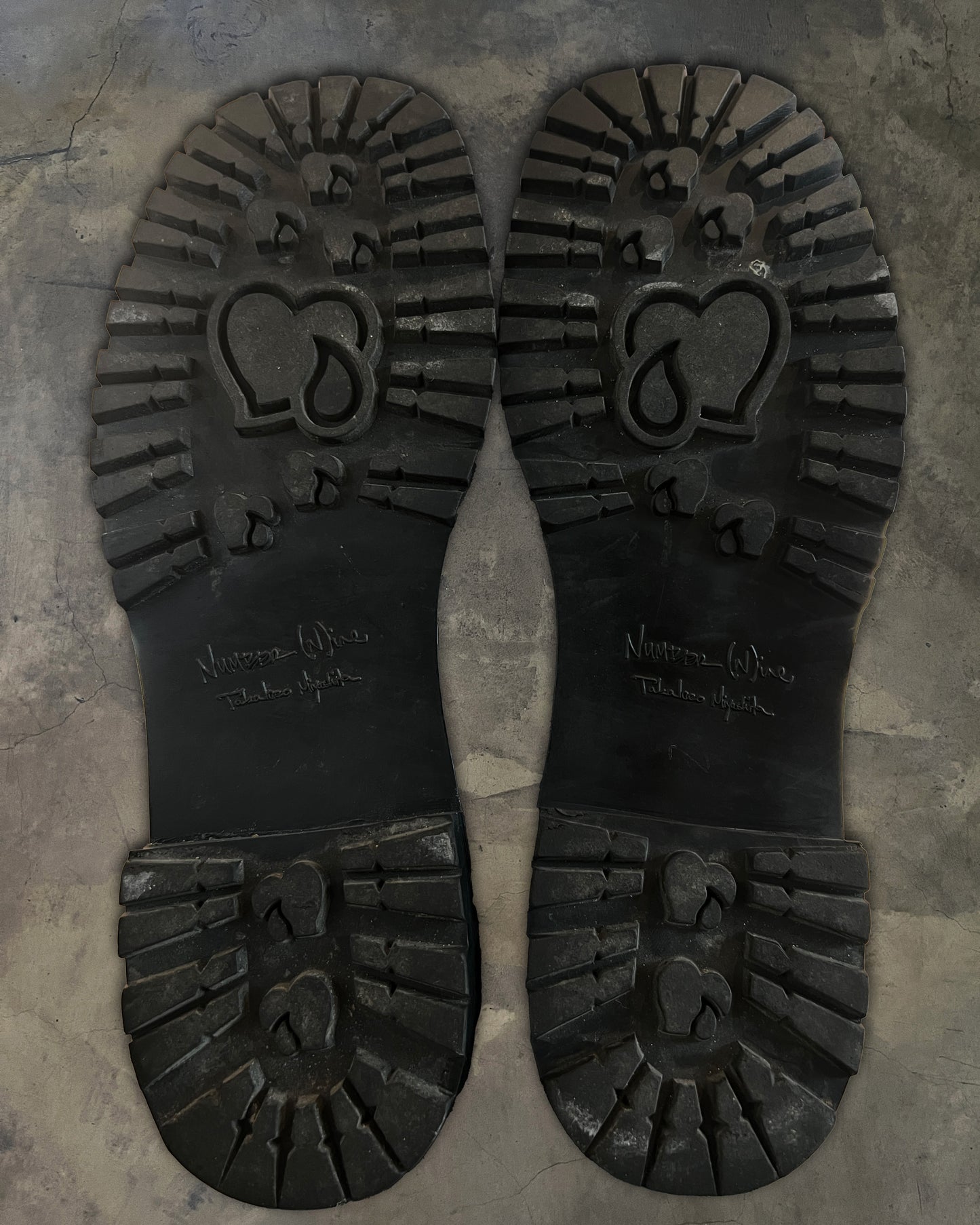 NUMBER NINE SS2006 "WELCOME TO THE SHADOW" COMBAT BOOTS
