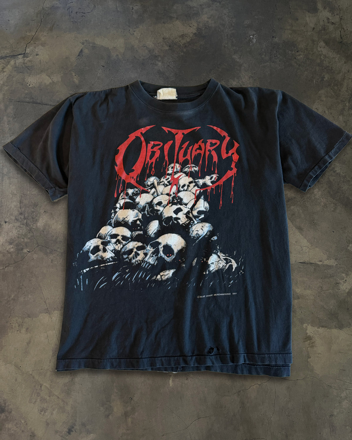 VINTAGE 90'S OBITUARY TOUR TEE