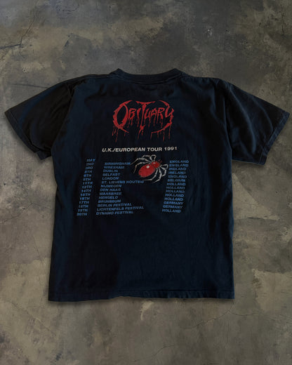 VINTAGE 90'S OBITUARY TOUR TEE