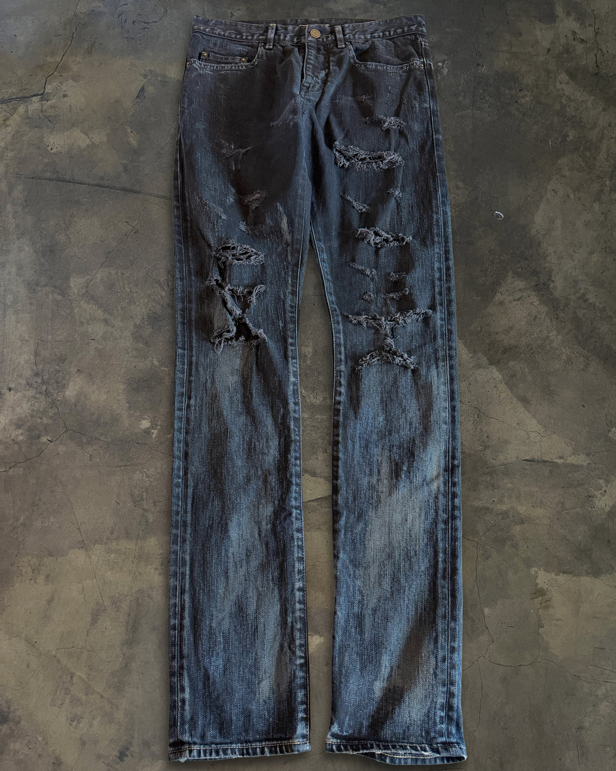 SAINT LAURENT FW2014 RUNWAY OIL STAIN D02