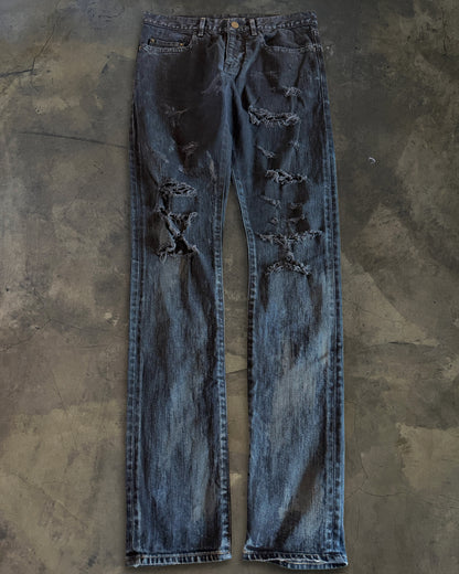SAINT LAURENT FW2014 RUNWAY OIL STAIN D02
