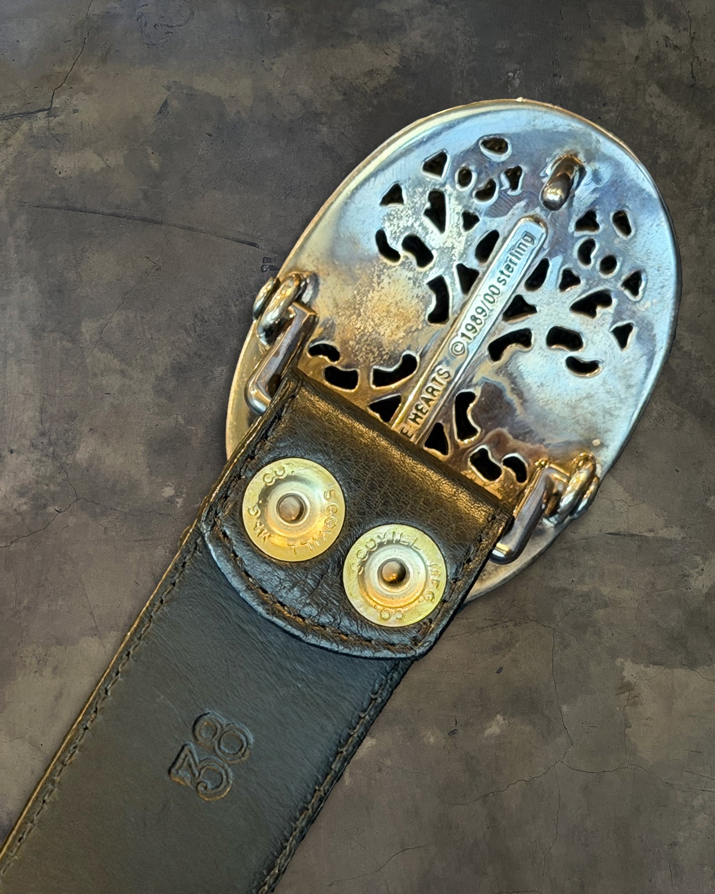 CHROME HEARTS OVAL CROSS BUCKLE + STRAP
